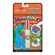Load image into Gallery viewer, ColorBlast! - Dinosaurs Coloring Pad - ON the GO Travel Activity