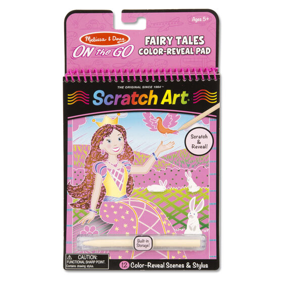 Scratch Art - Fairy Tales Color-Reveal Pad - ON the GO Travel Activity