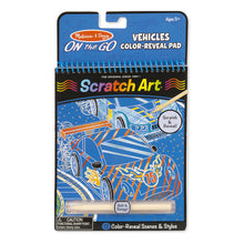 Load image into Gallery viewer, Scratch Art - Vehicles Color-Reveal Pad - ON the GO Travel Activity