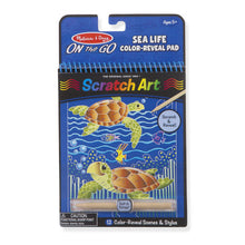 Load image into Gallery viewer, Scratch Art - Sea Life Color-Reveal Pad - ON the GO Travel Activity