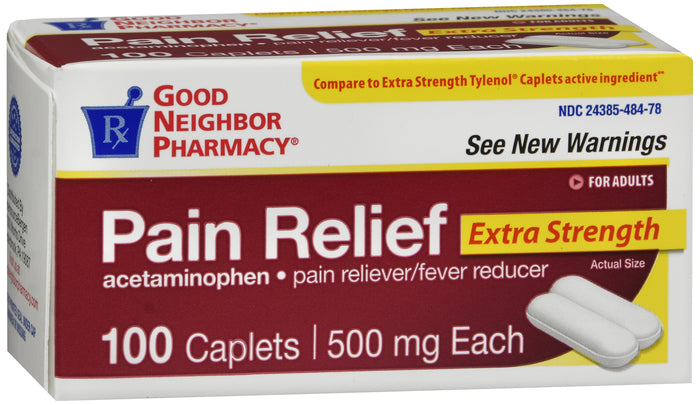 Good Neighbor Pharmacy Pain Relief Acetaminophen 500mg Caplets 100ct