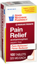 Load image into Gallery viewer, Good Neighbor Pharmacy Pain Relief Acetaminophen 325mg Tablets 100ct