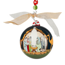 Load image into Gallery viewer, Nativity at Night Ball Ornament