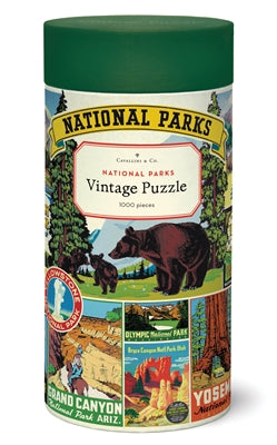 Vintage Puzzle - National Parks (1,000 pieces)