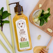 Load image into Gallery viewer, Lemongrass Spearmint Honey Hand Soap