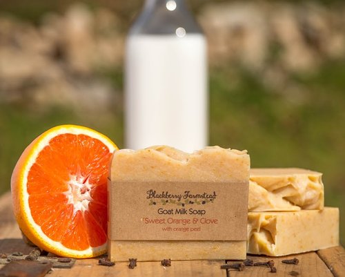 Goat Milk Soap - Sweet Orange & Clove (4.5oz)
