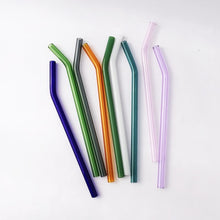 Load image into Gallery viewer, Strawesome Glass Barely Bent Straws