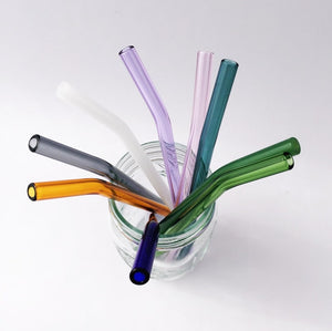 Strawesome Glass Barely Bent Straws