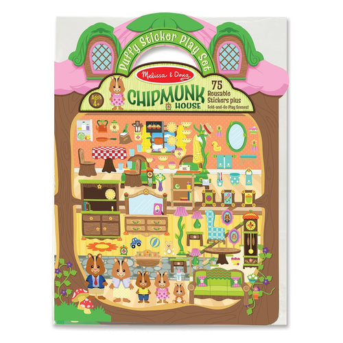 Puffy Sticker Play Set - Chipmunk House