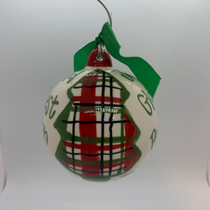 Joy to the World Christmas Tree Ball Ornament