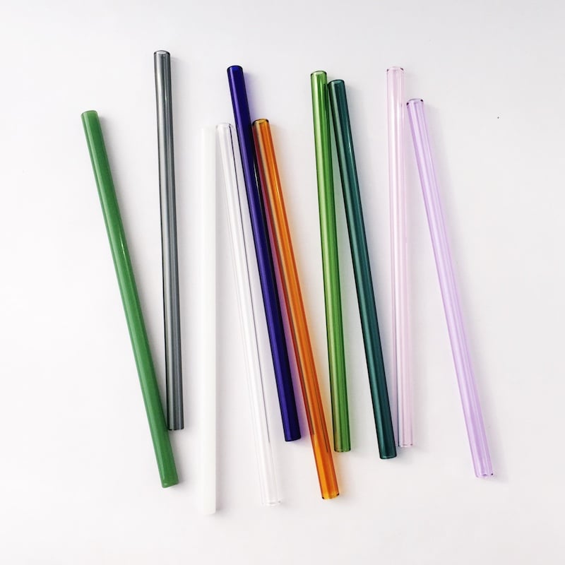 Strawesome Logo Clear Glass Straw